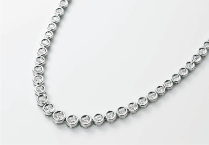 K18WG ダイヤモンドネックレス D:計2.0ct 38㎝ 125181