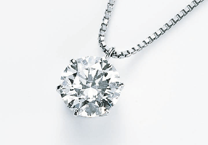 Pt ダイヤモンドペンダント D:0.3ct K-VVS2-3EX(ハート&キューピッド)/鑑定書付き チェーン40㎝ 129119