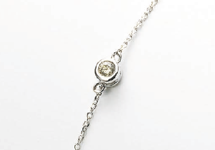 K18WG ダイヤモンドブレスレット D:計0.3ct 18㎝ 131653