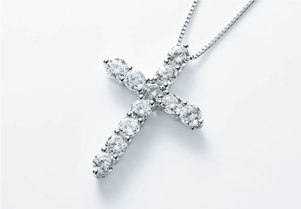 Pt ダイヤモンドペンダント D:計2.0ct チェーン45㎝ スライド式 131996